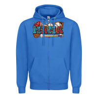 True Royal mama baseball Zipper Hoodie - Zillion Design Studio