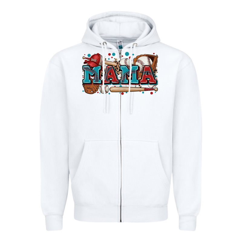 Mama Baseball Zipper Hoodie by Zillion Design Studio | Teevron