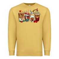 Antique Gold religious coffee cups Premium Sweatshirt - AdoDesignShop