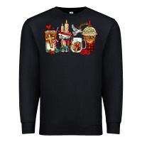 Black religious coffee cups Premium Sweatshirt - AdoDesignShop