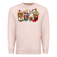 Pale Pink religious coffee cups Premium Sweatshirt - AdoDesignShop