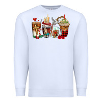 White religious coffee cups Premium Sweatshirt - AdoDesignShop