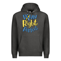 Charcoal Heather down right perfect Premium Hoodie - MaliasSmallBusiness