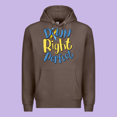 Down Right Perfect Premium Hoodie Designed By Maliassmallbusiness