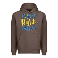 Coffee down right perfect Premium Hoodie - MaliasSmallBusiness