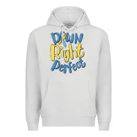 Dove Grey down right perfect Premium Hoodie - MaliasSmallBusiness