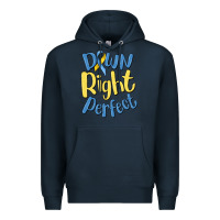 Navy down right perfect Premium Hoodie - MaliasSmallBusiness