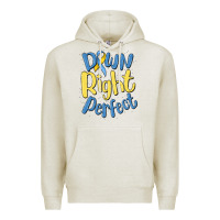 Oatmeal Heather down right perfect Premium Hoodie - MaliasSmallBusiness