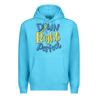 Ocean Blue down right perfect Premium Hoodie - MaliasSmallBusiness