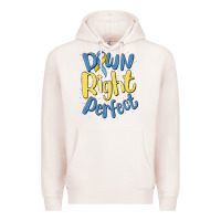 Pale Pink down right perfect Premium Hoodie - MaliasSmallBusiness