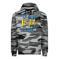 Slate Camo down right perfect Premium Hoodie - MaliasSmallBusiness