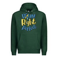 Sports Green down right perfect Premium Hoodie - MaliasSmallBusiness
