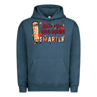 Pigment Midnight Navy little miss 100 days smarter Urban Hoodie - MaliasSmallBusiness
