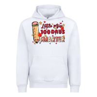 White little miss 100 days smarter Urban Hoodie - MaliasSmallBusiness