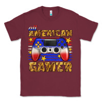 Burgundy all american gamer Classic Tee - texasbilliewilder