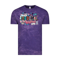 Cloud Purple medical assistant Vintage Tee - BarkalooDesign