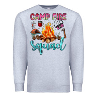 Heather Grey camp fire squad Premium Sweatshirt - JahusDesignShop