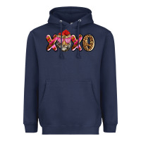 Navy xoxo tiger olivia Heavyweight Hoodie - OliviaCreatesArt
