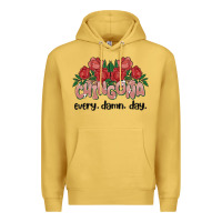 Antique Gold chingona every damn day Premium Hoodie - MaliasSmallBusiness