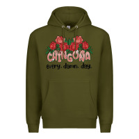 Army Green chingona every damn day Premium Hoodie - MaliasSmallBusiness