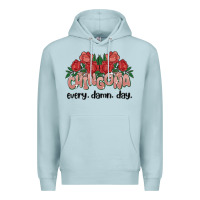 Blue Mist chingona every damn day Premium Hoodie - MaliasSmallBusiness