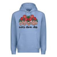 Colony Blue chingona every damn day Premium Hoodie - MaliasSmallBusiness