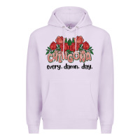 Lilac chingona every damn day Premium Hoodie - MaliasSmallBusiness