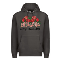 Smoke chingona every damn day Premium Hoodie - MaliasSmallBusiness