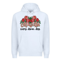 White chingona every damn day Premium Hoodie - MaliasSmallBusiness
