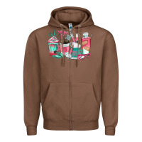 Chestnut nurse coffee cups Zipper Hoodie - texasbilliewilder