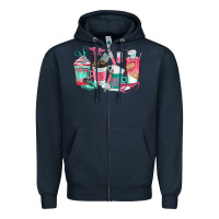 Navy nurse coffee cups Zipper Hoodie - texasbilliewilder