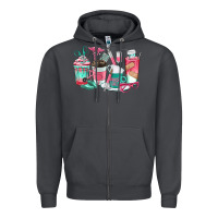 Smoke nurse coffee cups Zipper Hoodie - texasbilliewilder
