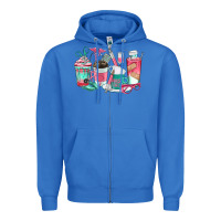 True Royal nurse coffee cups Zipper Hoodie - texasbilliewilder