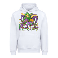 White mardi gras Urban Hoodie - MaliasSmallBusiness