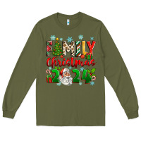 Army Green family christmas 2024 Long Sleeve Tee - Zillion Design Studio