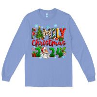 Colony Blue family christmas 2024 Long Sleeve Tee - Zillion Design Studio