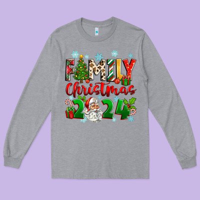 Long Sleeve Tee family christmas 2024