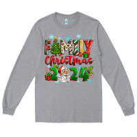 Heather Grey family christmas 2024 Long Sleeve Tee - Zillion Design Studio