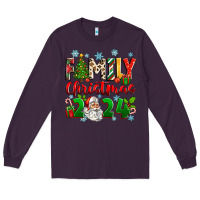 Plum family christmas 2024 Long Sleeve Tee - Zillion Design Studio