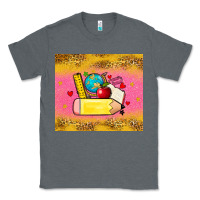 Charcoal Heather back to school custom name Classic Tee - Zillion Design Studio