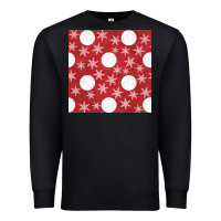 Black christmas snow flakes seamless pattern Premium Sweatshirt - BundleAndBundleShop