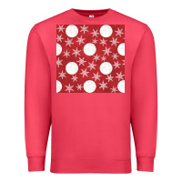 Cardinal christmas snow flakes seamless pattern Premium Sweatshirt - BundleAndBundleShop