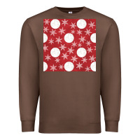 Chestnut christmas snow flakes seamless pattern Premium Sweatshirt - BundleAndBundleShop