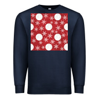 Navy christmas snow flakes seamless pattern Premium Sweatshirt - BundleAndBundleShop