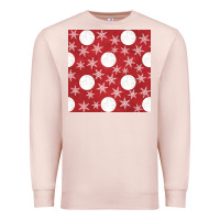 Pale Pink christmas snow flakes seamless pattern Premium Sweatshirt - BundleAndBundleShop