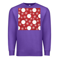 Purple christmas snow flakes seamless pattern Premium Sweatshirt - BundleAndBundleShop