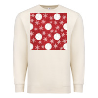 Sandshell christmas snow flakes seamless pattern Premium Sweatshirt - BundleAndBundleShop