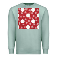 Seafoam christmas snow flakes seamless pattern Premium Sweatshirt - BundleAndBundleShop