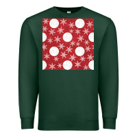 Sports Green christmas snow flakes seamless pattern Premium Sweatshirt - BundleAndBundleShop