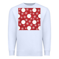 White christmas snow flakes seamless pattern Premium Sweatshirt - BundleAndBundleShop